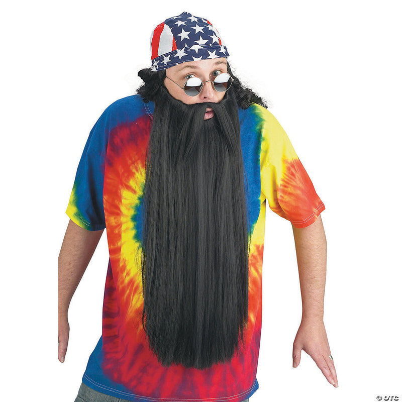 Beard with Mustache Black - BLACK - image 1
