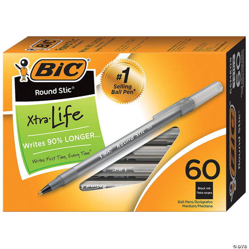 Bic Pen Box Of 60 Black Pens - image 1