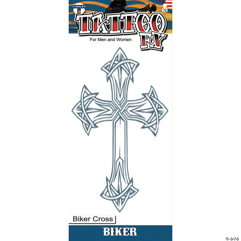 Biker Cross Biker Tattoo FX | Costume-Shop.com - image 1