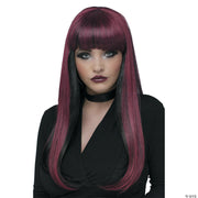 Black & Burgundy Natural N Neon Wig - BURGUNDY - image 1