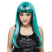 Black & Burgundy Natural N Neon Wig - BURGUNDY - image 2
