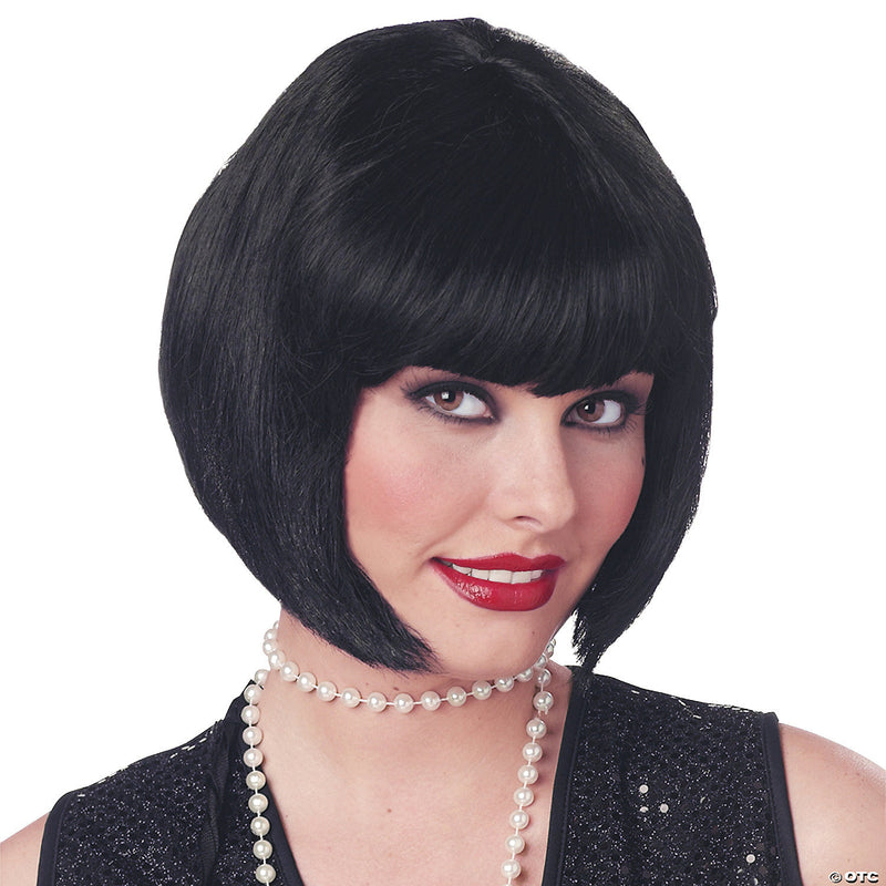 Black Flapper Wig - image 1