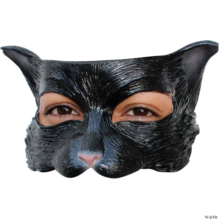 Black Kitty Half Mask