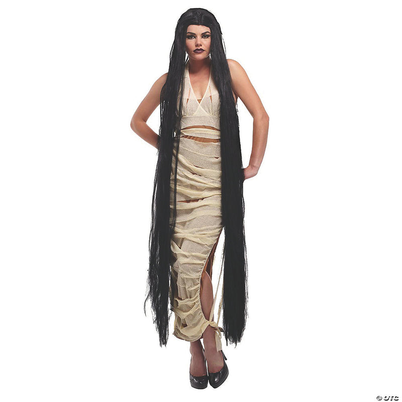 Ultra Long Black Wig - image 1