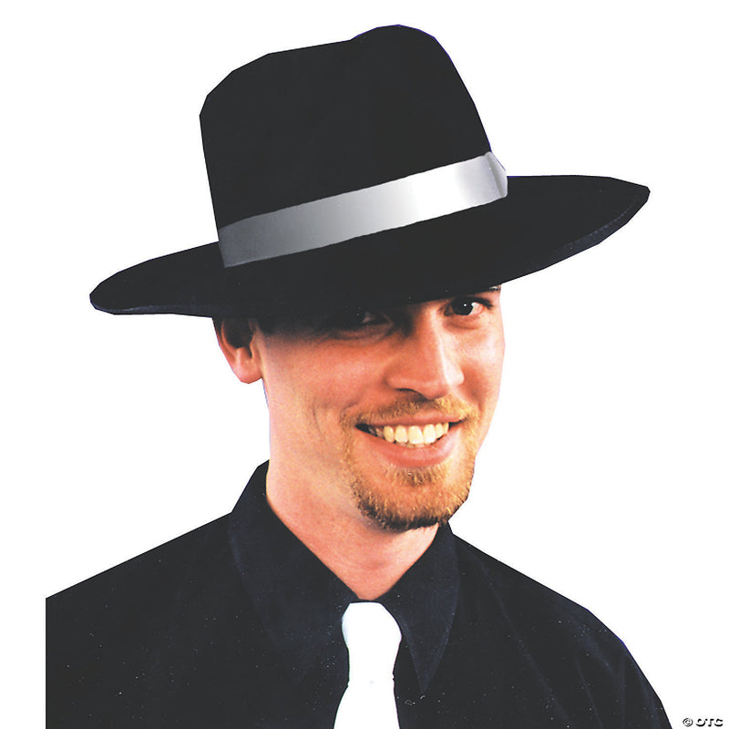 Black Zoot Hat with White Band - Medium - MEDIUM - image 1