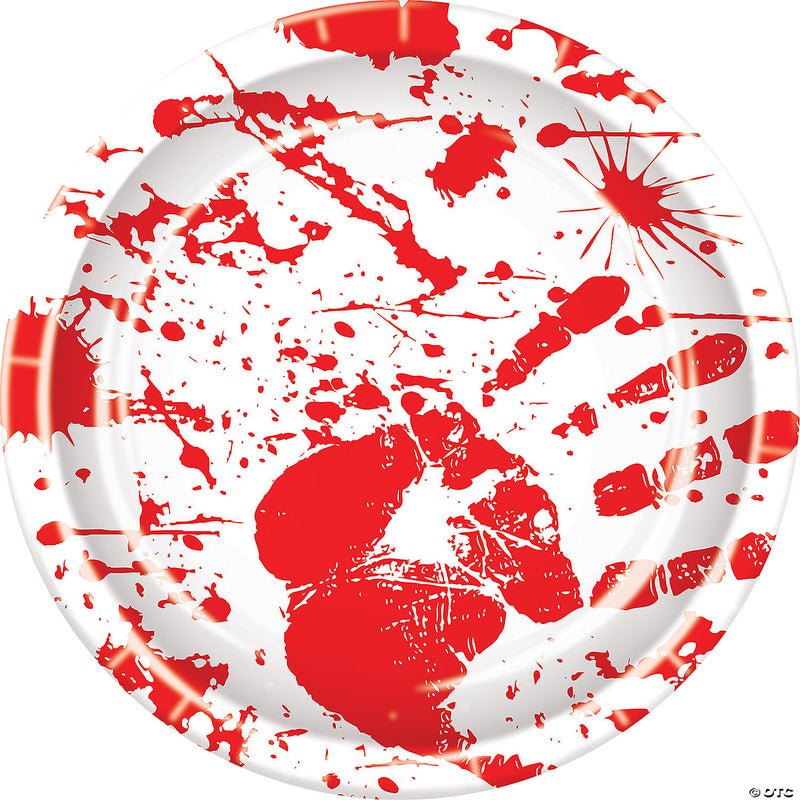 Bloody Handprint Plates | Costume-shop.com - image 1