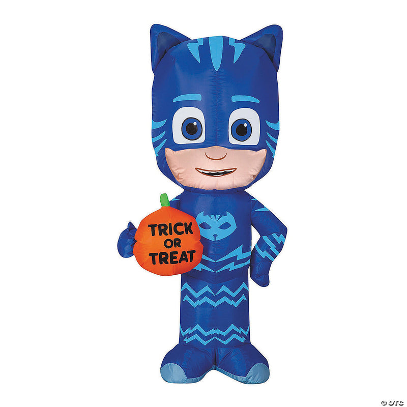 42" Blow Up Inflatable Catboy with Pumpkin Halloween Decoration Outdoor Yard Decoration - image 1