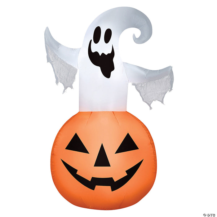 Blow Up Inflatable Ghost Jack-O’-Lantern Inflatable Outdoor Yard Decoration