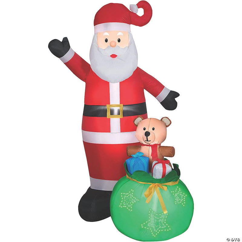 Inflatable Lightshow Santa Outdoor | Costume-shop.com - image 1