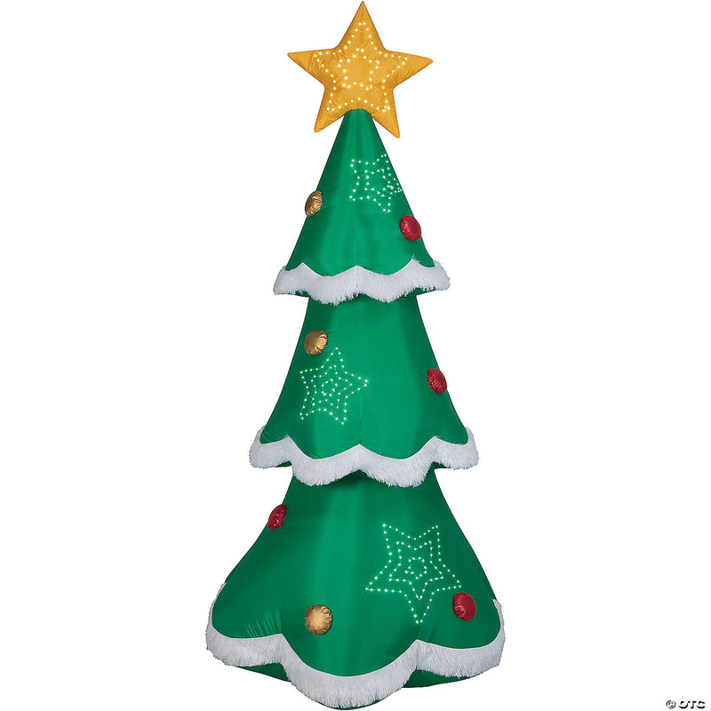 Inflatable Mixed Media Christmas Tree Yard Decoration