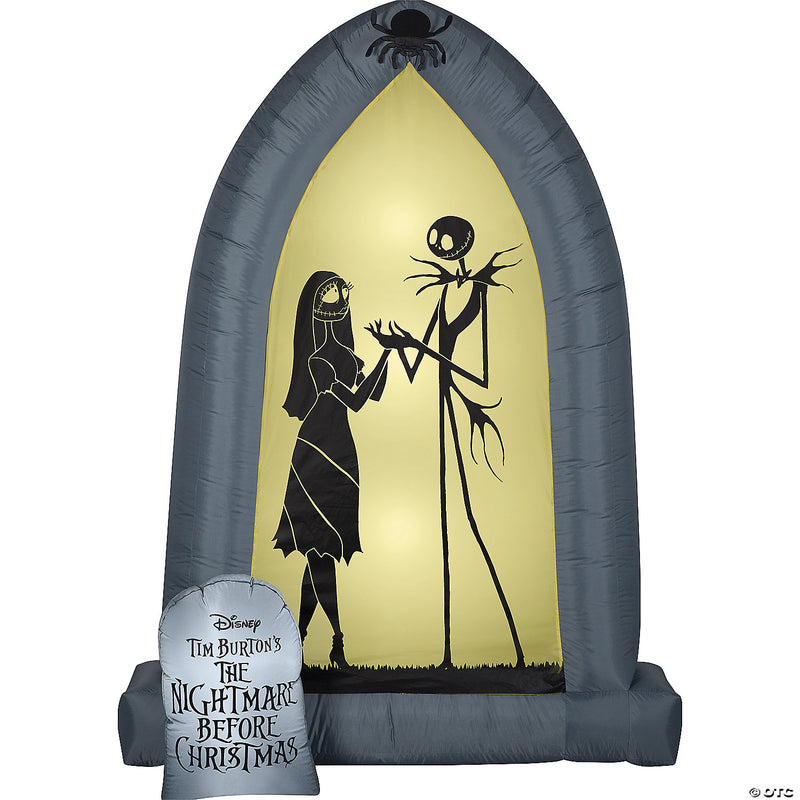Inflatable Nightmare Before Christmas Jack & Sally Arch - image 1