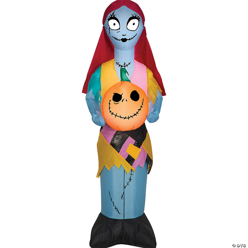 Blow Up Inflatable Peanuts Sally with Pumpkin Outdoor Yard Decoration - image 1