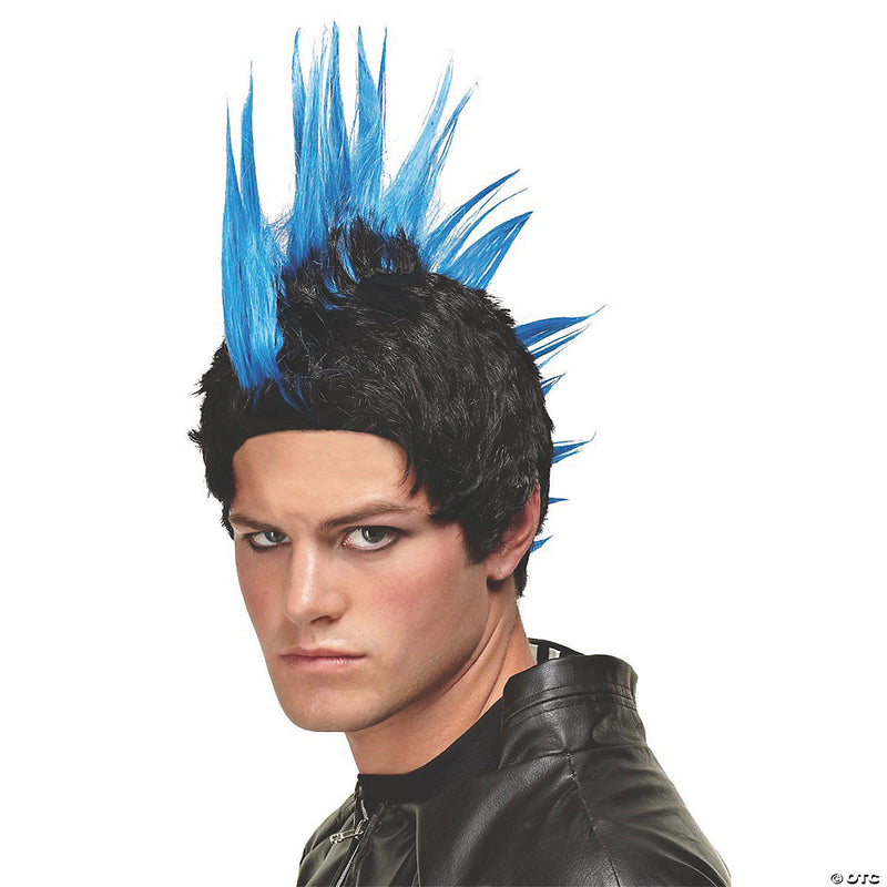 Blue Punk Rocker Wig - image 1