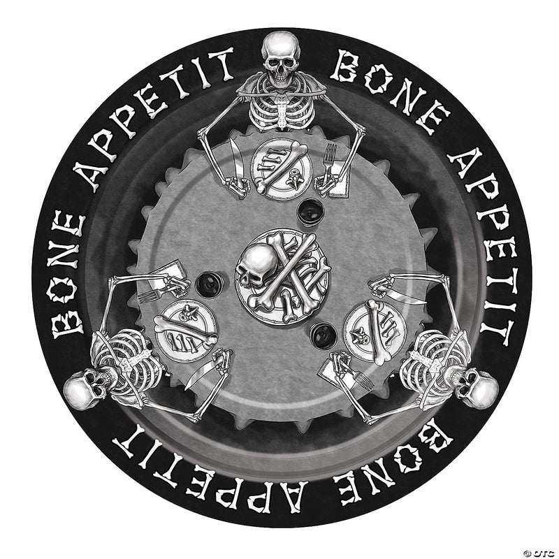 Bone Appetit Paper Dinner Plates - 8 Ct. - 9 - image 1
