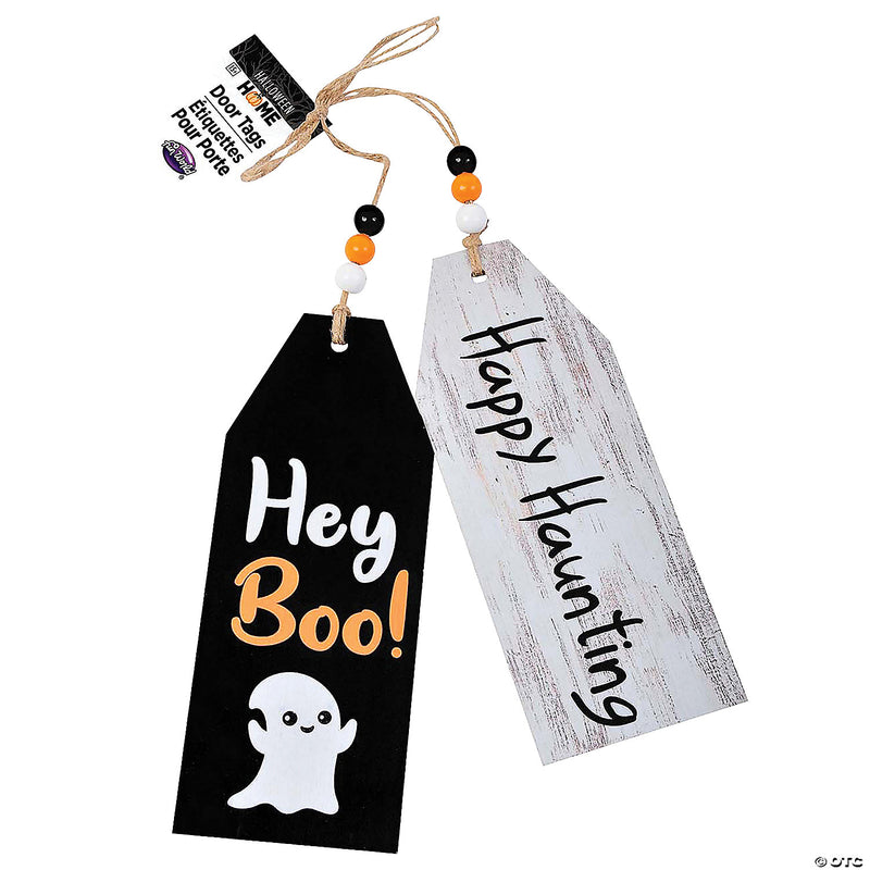 Boo & Happy Haunting Door Tag - image 1