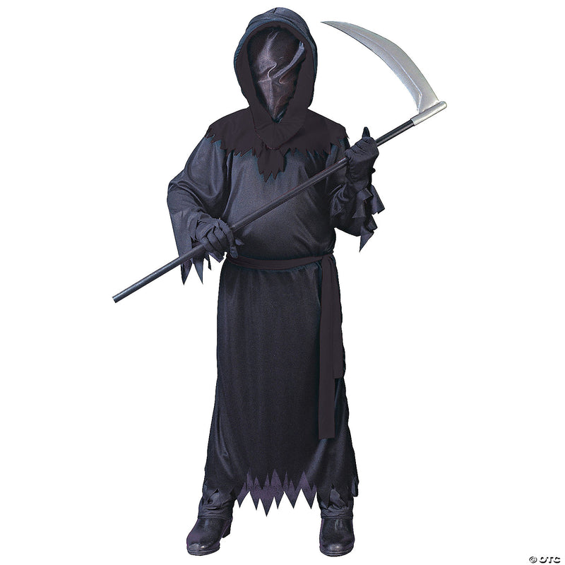 Boy's Black Phantom Costume - LARGE - image 2