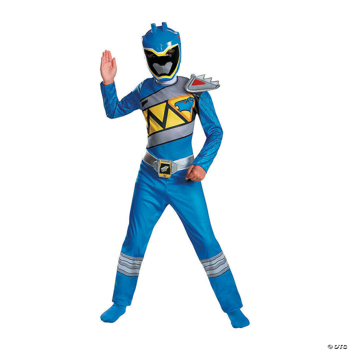 Boy's Classic Blue Ranger Dino Costume - Extra Small