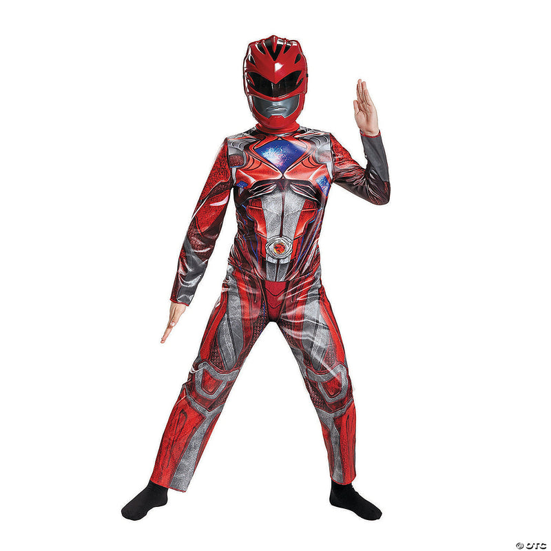 Boy's Classic Red Ranger Costume - BOYS 10-12 - image 1