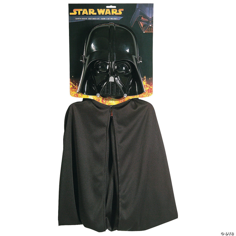 Boy's Darth Vader Mask and Cape Costume - ONE SIZE - image 1