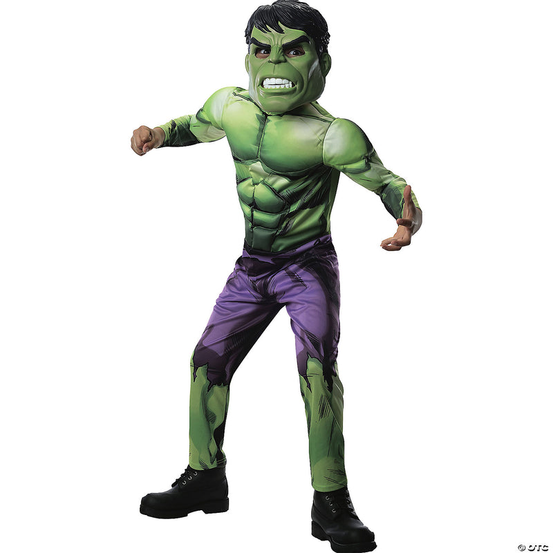 Boy's Deluxe Muscle Hulk Costume - image 1