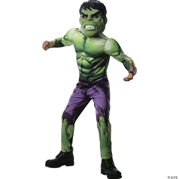 Boy's Deluxe Muscle Hulk Costume