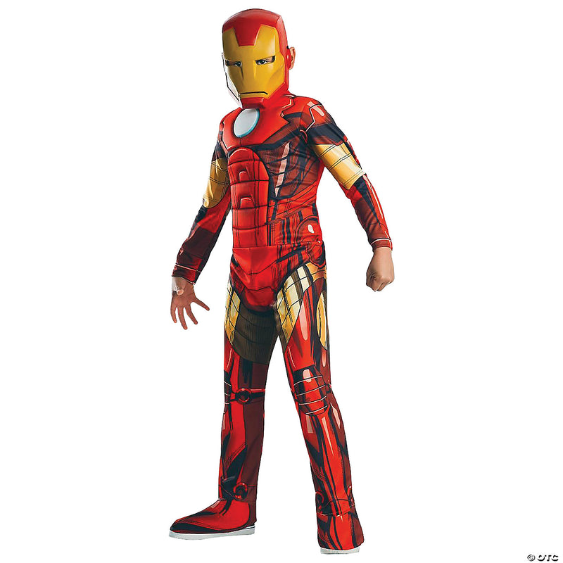 Boy's Deluxe Muscle Iron Man Costume - image 1