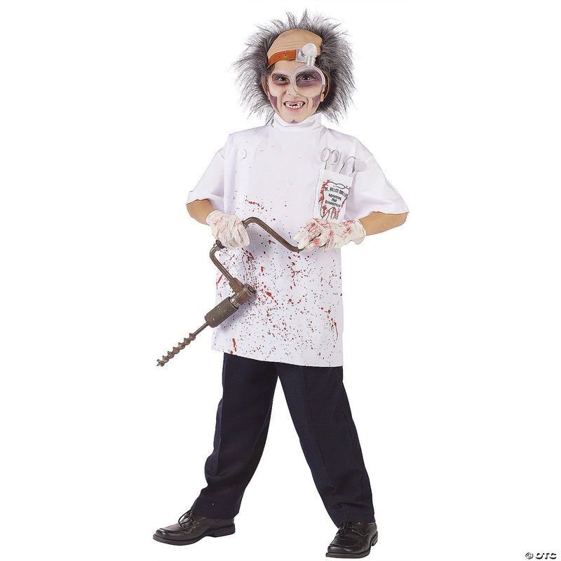 Boy's Dr. Killer Driller Costume - MEDIUM - image 1
