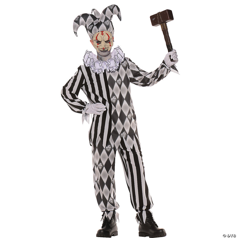 Boy's Evil Harlequin Costume - LARGE - image 1