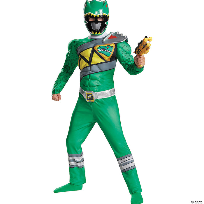 Boy's Green Ranger Muscle Dino Charge Costume