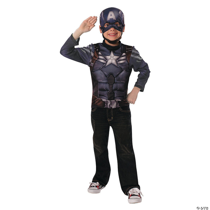 Boy’s Muscle Chest Captain America™ Costume - Small