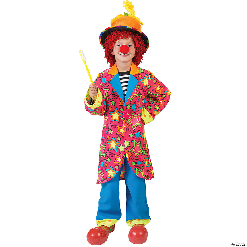 Boy's Sparkling Star Clown Costume - BOYS 7-10 - image 1