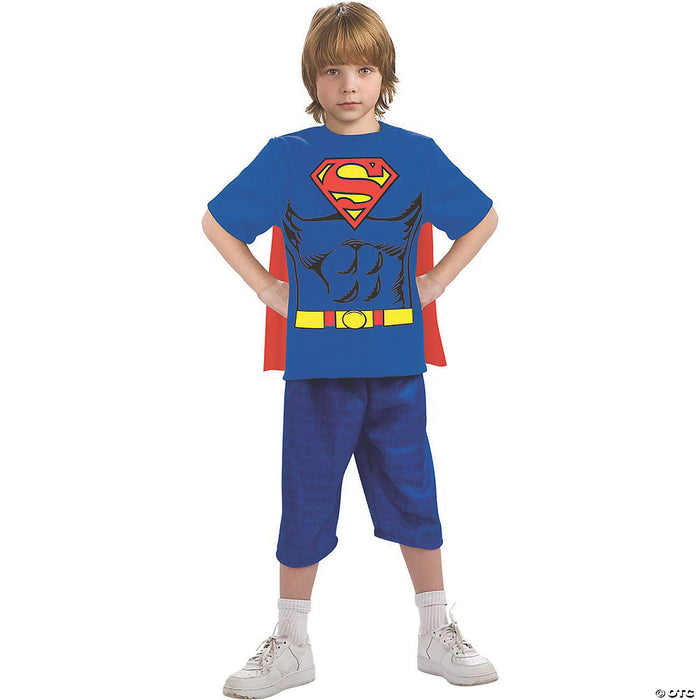 Boy's Superman Shirt Costume - Large