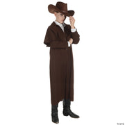Boy's Wild West Duster Brown Coat - CHILD LARGE - image 2