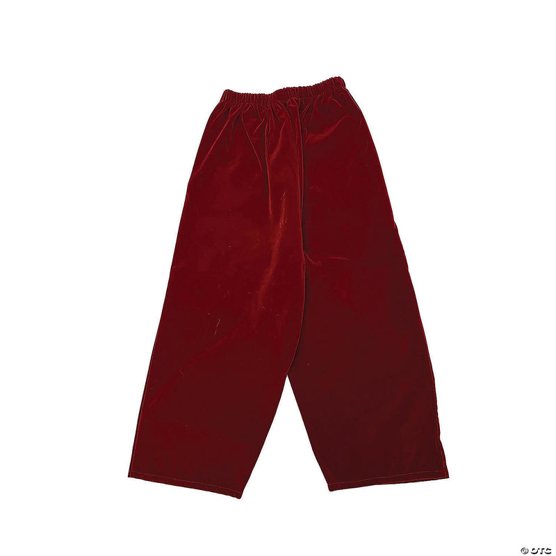 Burgundy Velvet Santa Pants | Costume-Shop.com - image 1