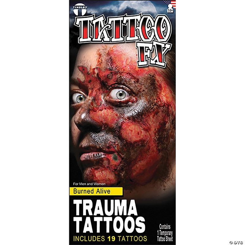 Burned Alive Trauma Tattoo Fx | Costume-shop.com - image 1