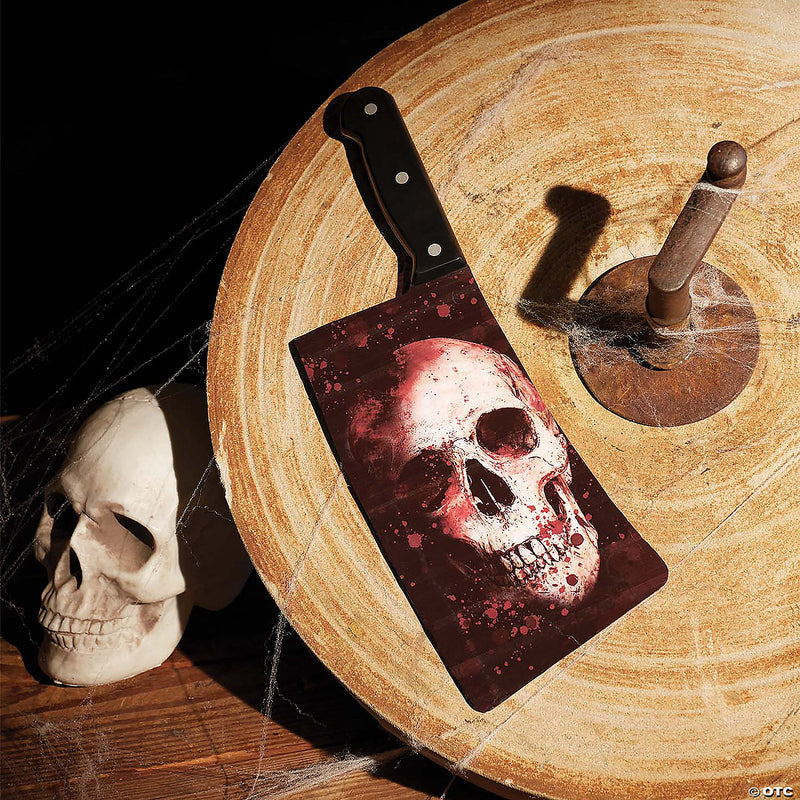 Butcher Knife 15 Inch with Skull | Costume-Shop.com - image 1