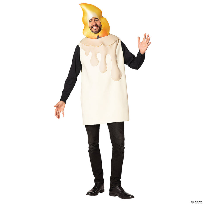 Light Up the Party! Candlestick Adult Costume - Ignite Some Fun and Laughter! 🕯️😄
