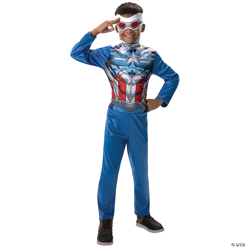 Capt. America Sam Wilson Value Child Costume - LARGE - image 3