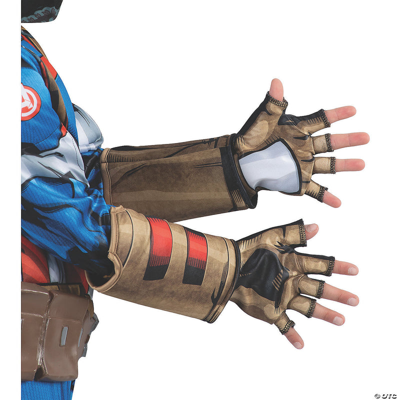 Capt. America Steve Rogers Child Gloves | Costume-Shop.com - image 1