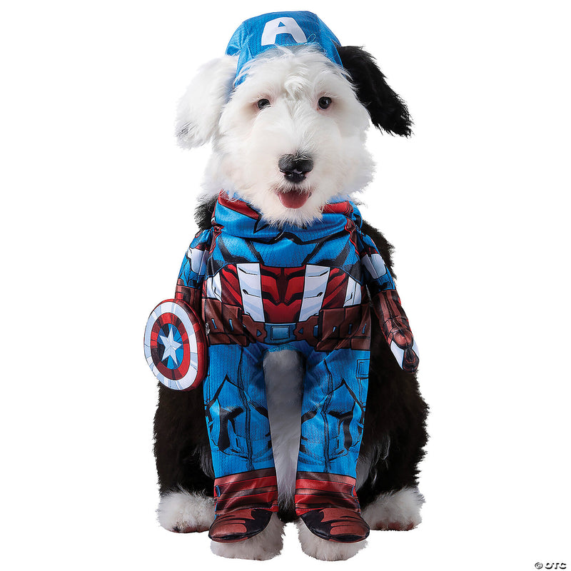 Captain America Pet Costume - LARGE - image 1