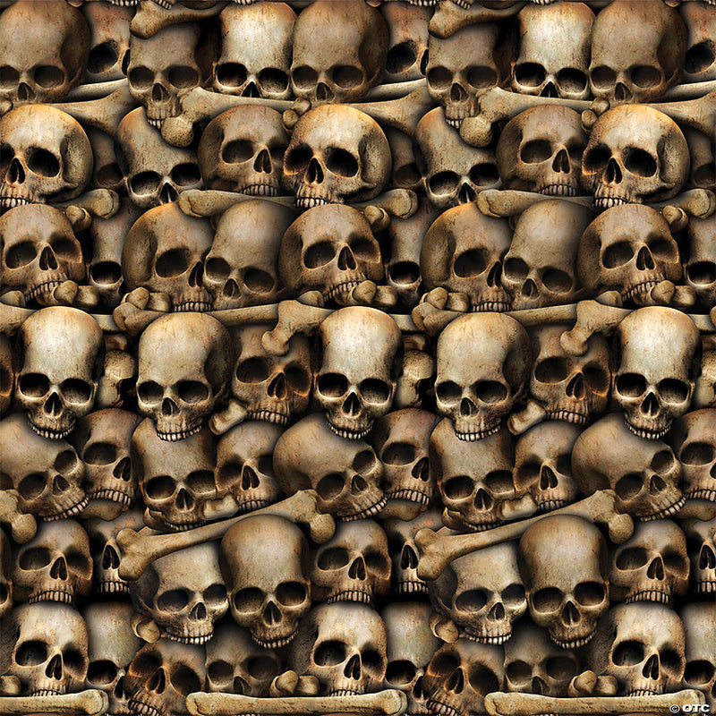 Catacombs Skull Plastic Backdrop - image 1