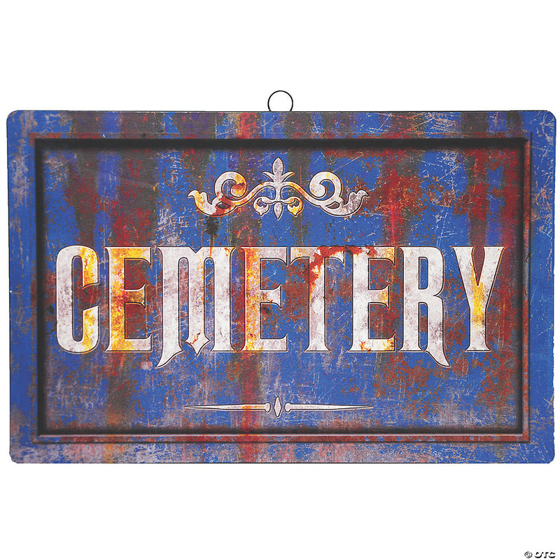 Cemetery Sign Halloween Decoration - image 1