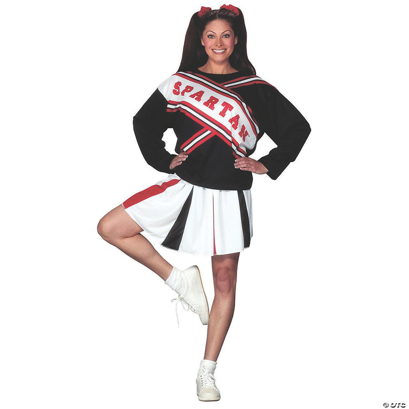 Cheerleader Spartan Girl Costume - ONE SIZE - image 1