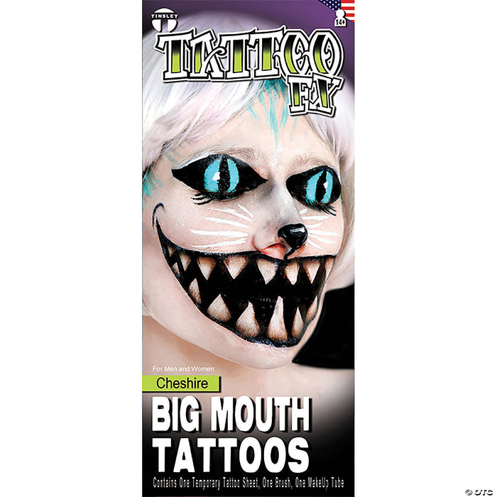 Cheshire Big Mouth Tattoo Fx