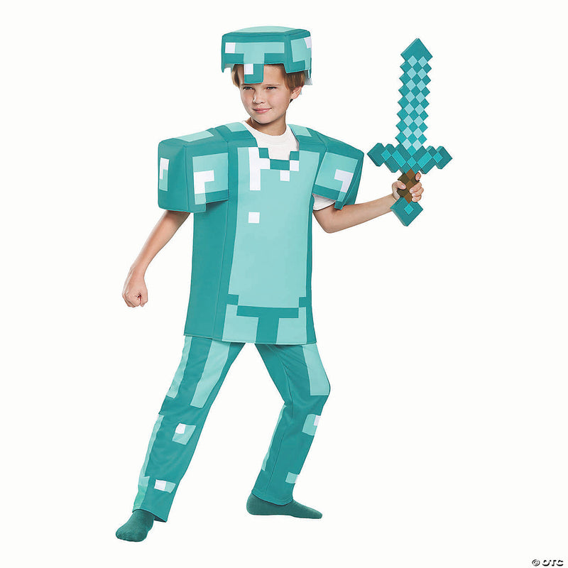 Child's Deluxe Minecraft Armor Costume - Large - BOYS 10-12 - image 1