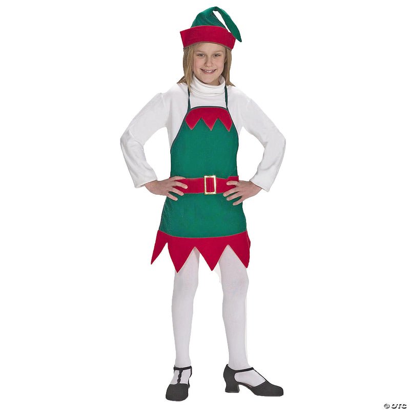 Child’s Elf Holiday Apron & Hat | Costume-Shop.com - image 1