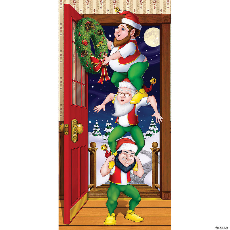 Christmas Elves Door Cover - image 1