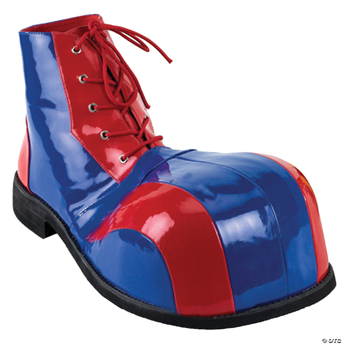 Clown Shoes Red & Blue Patent