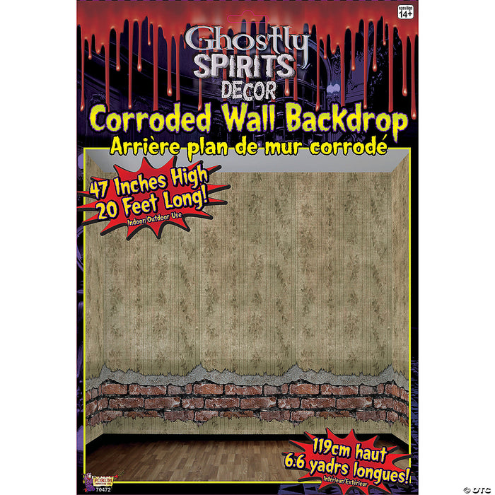 Corroded Wall Backdrop | Costume-shop.com