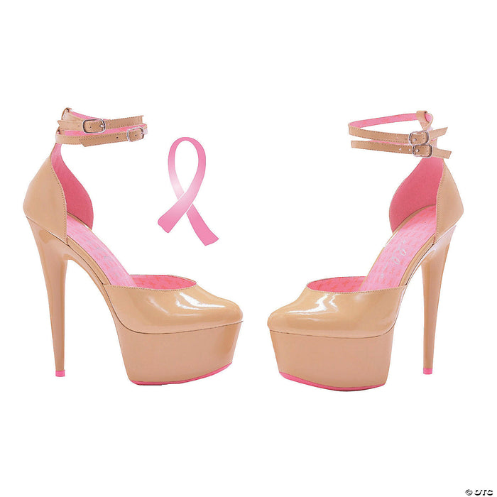 Curissa Breast Cancer Awareness High Heel Shoes | Costume-shop.com